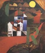 Paul Klee Villa (mk09) oil on canvas